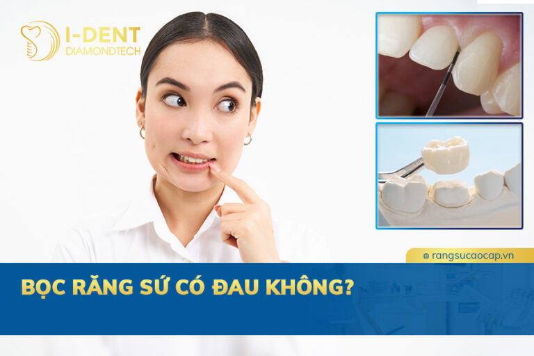 bọc răng sứ có đau không