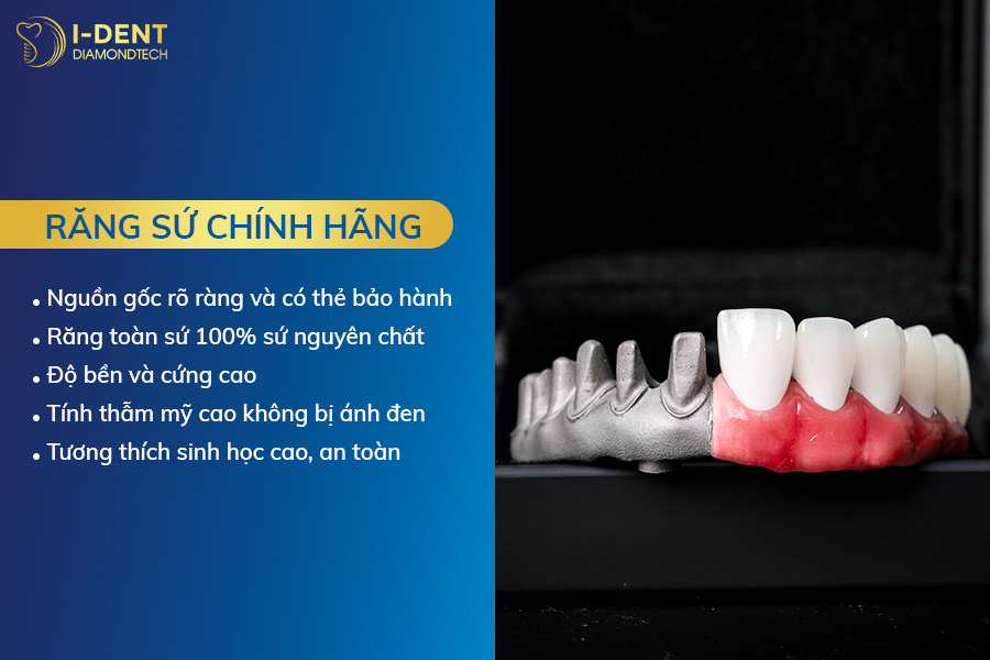 kiểm tra răng sứ chính hãng